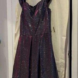 Silver Metallic Formal dress